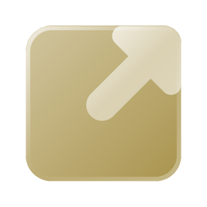 Icon Rechteck mit Pfeil nach oben rechts als Symbol für Upgrades und Migration.