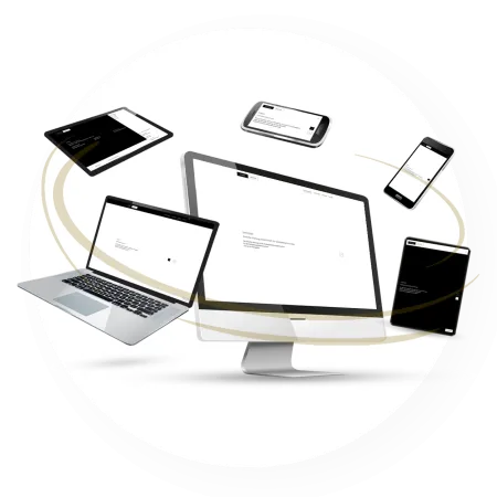 Portfolio Responsive Website Ingenieurbüro auf PC, Laptop, Tablet und Smartphone.